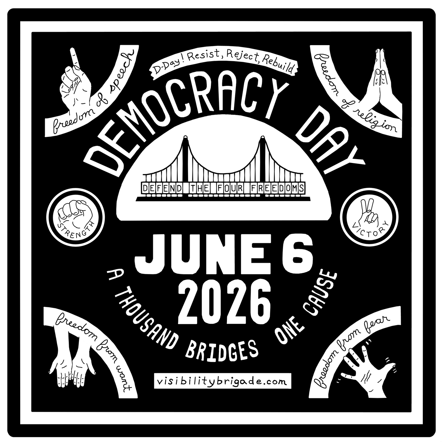 Democracy Day a @LauraBorealis Original for VisibilityBrigade.com Collection